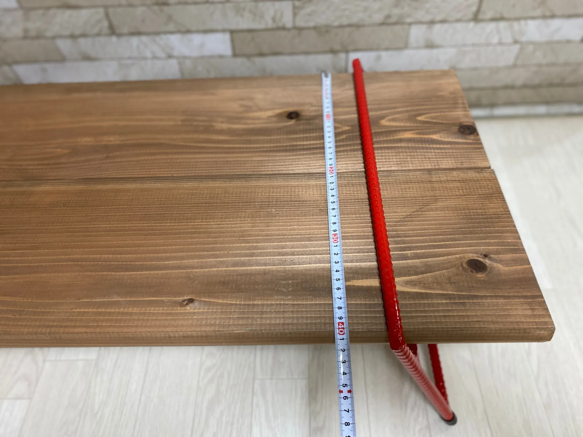 アウトドアローテーブル (高さ230mm) (オイルステイン) Ｗタイプ　¥3,300 税込