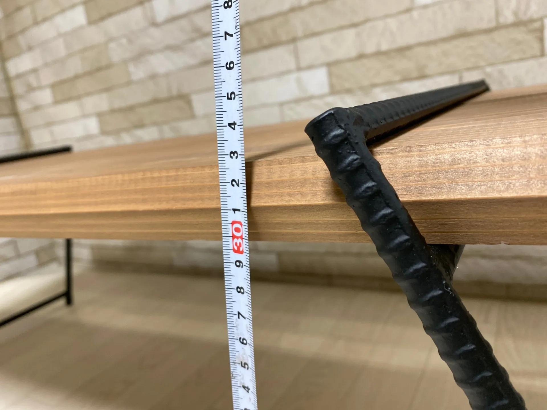 アウトドアハイテーブル (高さ330mm) (オイルステイン) Ｗタイプ　¥3,800 税込